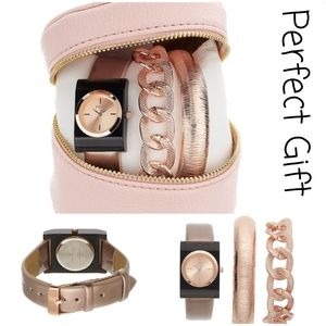 👀 50% OFF👀⌚NWT‼️ BEAUTIFUL Folio Watch Glam Set